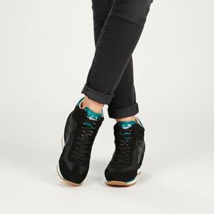 디아도라 여성 이큅 웨지 하이탑 블랙 스니커즈 158925 80013