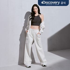 [디스커버리] 여성 테크 니트 트레이닝 세미와이드 카고 팬츠 (M/IVORY) DWTP42061-IVM