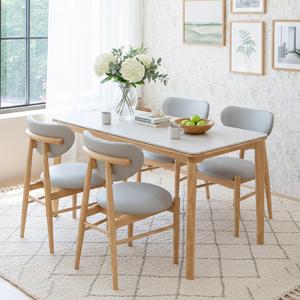 보루네오 베로나 원목 세라믹 4인용 식탁세트 (의자4)