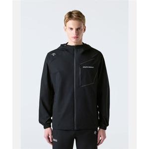 데상트 러닝 터프 우븐 후드형 바람막이 자켓 블랙 SR123RWB23 SR123RWB23_BLK0 321656