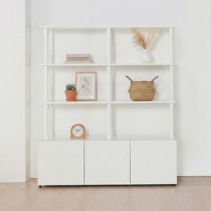 동서가구 E0 아르케 시스템선반 다용도 수납 책장 1200 1단+선반 3단 DF927794