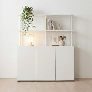 동서가구 E0 아르케 시스템선반 다용도 수납 책장 1200 2단+선반 2단 DF927800