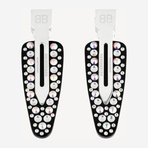 발렌시아가 리본 라인스톤 헤어 클립 847733TZPTS 1439