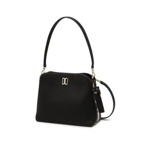 [닥스ACC][TARTAN] 블랙 소가죽 DD로고 체크 콤비 가죽 숄더백 DCBA6E751