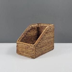 [생활] 미얀마 라탄 오픈 바스켓 소GC401