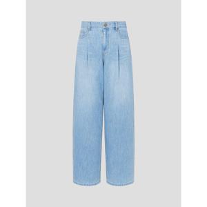 [빈폴레이디스] 원턱 와이드 헤지 데님 스카이 블루 (BF6321C81Q)