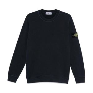 스톤아일랜드 올드 이펙트 코튼 네이비 남성 맨투맨 811561241 V0120