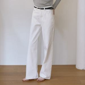 [아워호프] 시그니처 세미 와이드 핏 데님 - White [HK26SP-PT08-WHI]