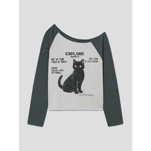 (356342SB5M) [에잇세컨즈] 그래픽 래글런탑  그린