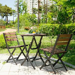 접이식 원형 야외 테이블 세트