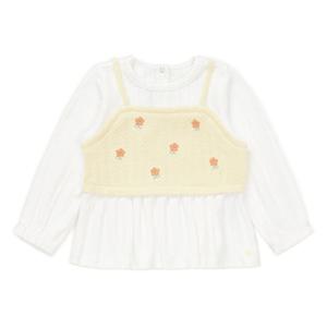 [블루독베이비] (YE)플라워뷔스티에티셔츠 4611433005 4611433005