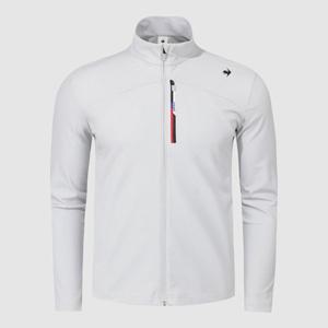 [르꼬끄] 유니 슬림핏 트리코트 본딩 트랙탑 QQ323EFT91_WGR QQ323LFT93