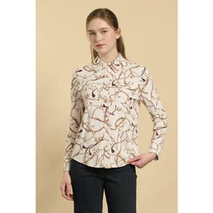 [비씨비지] 벨트체인프린트 블라우스 BB6S2B425 B6S2B425