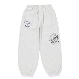 [블루테일] 블루테일2 AAA1PT06LG 주니어 남아 여아 라이트그레이 다이마루 스웻 조거팬츠 2026년 봄상품 AAA1PT06LG