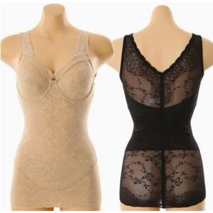 [와코루 란제리] C컵 체형보정 문직 파워넷 미듐타입 여성 올인원 바디쉐이퍼 WBT3211 WBT3211