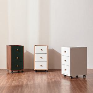 나무뜰 켈트2 이동형 3단 서랍장 DWF044C (착불)