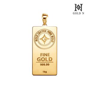 골드앤 18K 파인골드바 소 팬던트 YG