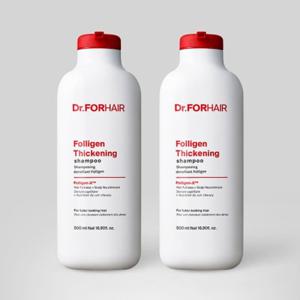 [닥터포헤어] 저자극 볼륨강화 탈모샴푸 폴리젠 씨크닝 샴푸 500mlx2