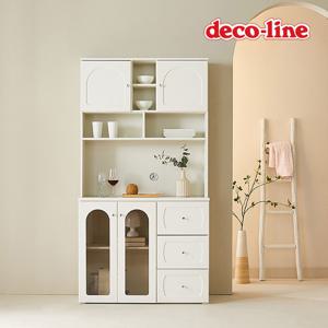 코넬 버터 1000B 유리도어 서랍형 주방수납장 세트 DGJ101C(착불