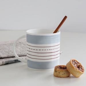 한국도자기 스티치 머그 1p - 그레이