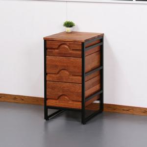 제넌 멀바우 원목 철제 서랍장 300 (착불)