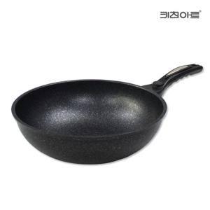 키친아트 첼로 주물 마블코팅 웍 궁중팬 30cm