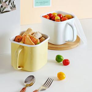 제이테이블 IH법랑 캐니스터 라면냄비1.45L(버터옐로우)