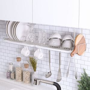 높이조절 부착식 식기건조대 800 설거지 그릇 건조대