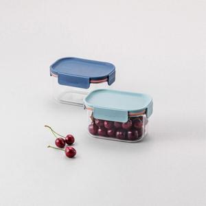 [락앤락][2Pset]비스프리 모듈러 플러스 450ml 직사각 (LBF402R_S2)