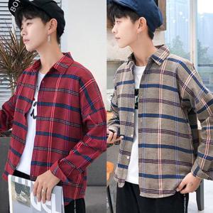 봄신상 체크남방 캐주얼셔츠 남여공용 데일리룩