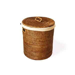 라탄 원형 세탁 바스켓_소형