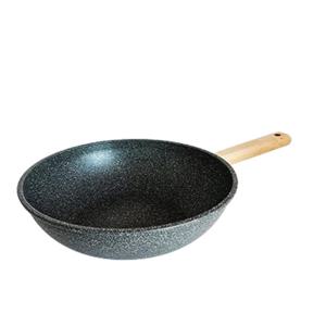 모던맘 블랙스톤 IH인덕션 우드 마블코팅 궁중팬28cm