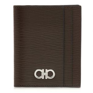[페라가모] 남성 더블 간치오 카드지갑 66 0371 BROWN 0753625