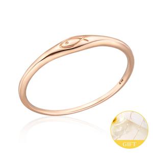 [비앤비골드] (4월베스트) 18K 볼륨 물고기 각인 반지 NPR26689