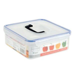 코미코모 손잡이 정사각 밀폐 용기 1.5L