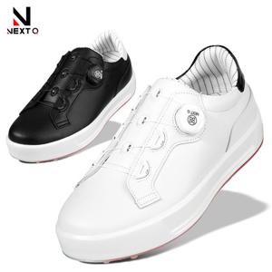 넥스트큐 어센틱 다이얼락 소가죽 남성 골프화 MP1046