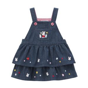 [미키하우스] MH 우사코 꽃 데님 멜빵 원피스 11O901802 11O901802