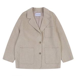 [코데즈컴바인] 루즈핏 투버튼 핸드메이드 코트 (CJD-HC506WA) CJDHC506WA0