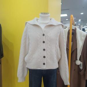 르피타 DP01 꽈배기브이 카라 니트가디건 L251UKT151