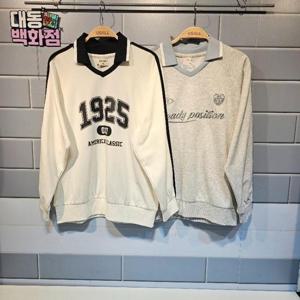 유솔대동백화점 DP01 테이핑 에리 맨투맨 ULMA25S01