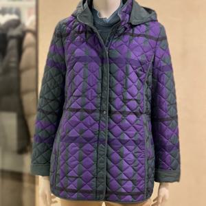 [벨리시앙]체크 배색 퀄팅 점퍼(2color) JP4401