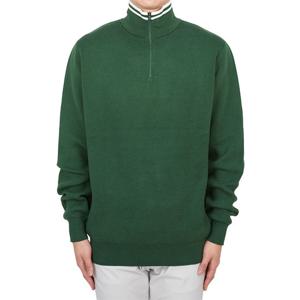 말본골프 골프웨어 에버그린 남성 반집업 니트 ME0041 EVG