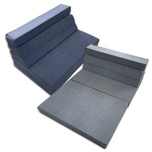 요매트 3단 그레이스 접이식 매트리스 바닥 토퍼 싱글