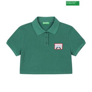 베네통 Corp collar t- shirt 3S_3EBMD300B