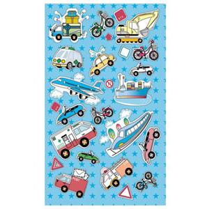 스티커 SS-105(4매/20봉) 교통수단 캐릭터스티커