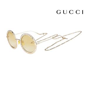(국내당일발송) 구찌 명품 체인 스트랩 선글라스 GG1113S 001 라운드 메탈 여자
