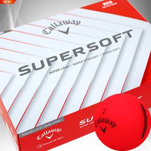캘러웨이 25년 슈퍼 소프트 무광 골프공 래드 (1더즌 12알)
