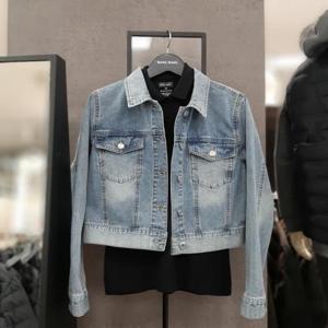 뱅뱅 HC09 여성 봄 허리라인 기본워싱 청자켓 NULD13