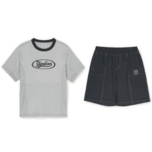 [엠엘비키즈] MLB 키즈 아웃도어 티셔츠 세트(7AS1B0253-50GRL) 7AS1B0253