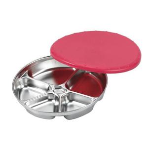 밀폐 찬합 (원형) 중 5칸 스텐찬합 스텐밀폐용기 스텐반찬그릇 반찬통 밀폐통 음식보관통 식판 스텐도시락